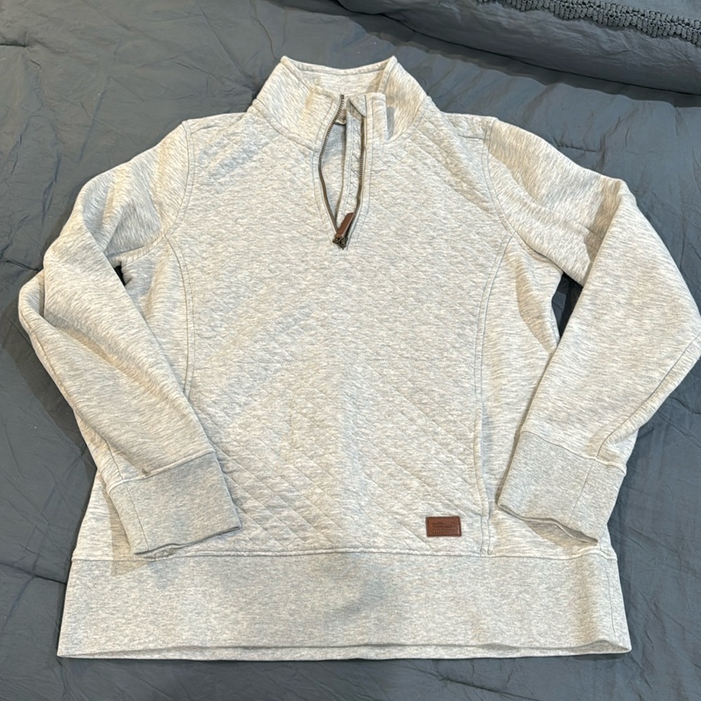 LL Bean Gray Quarterzip